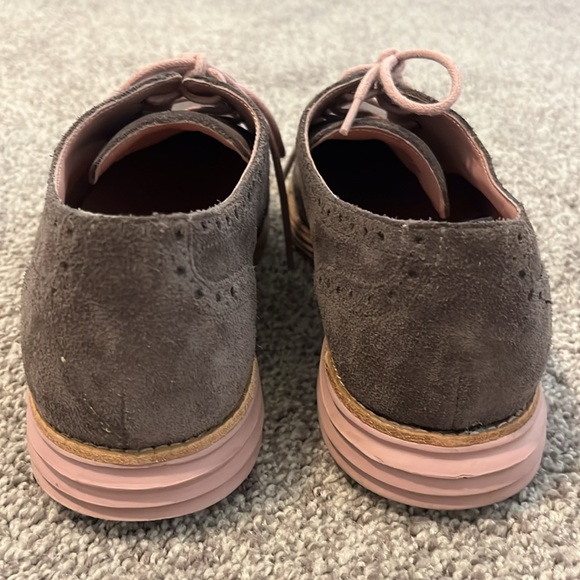 Cole Haan womens Gray Light Purple Suede Lunargrand Sneakers size 9B - Picture 3 of 9